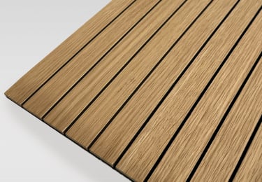 Flexible Natural Oak Fluted Panel